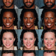 Photos of faces from the study.